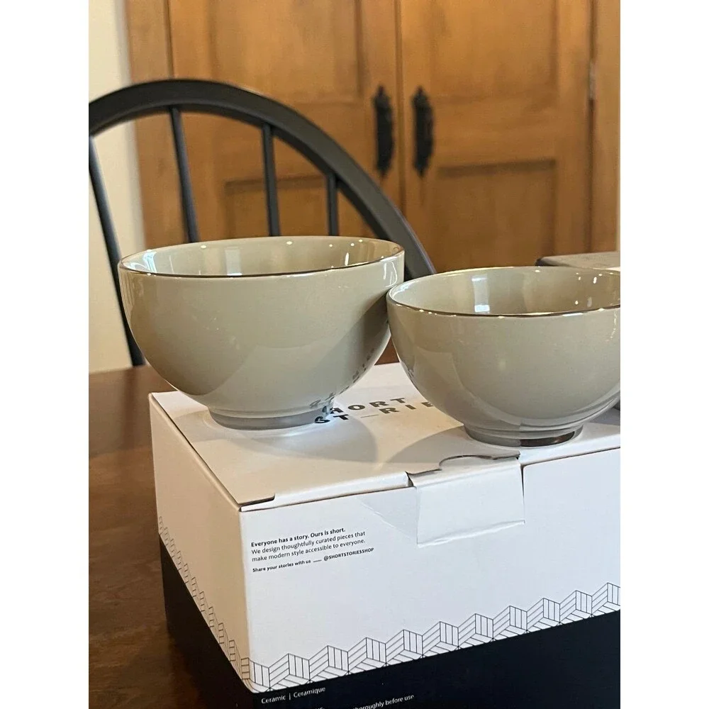Ceramic Nesting Bowls Mink